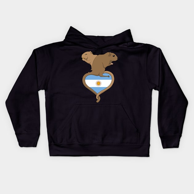 Gerbil Argentina (light) Kids Hoodie by RampArt